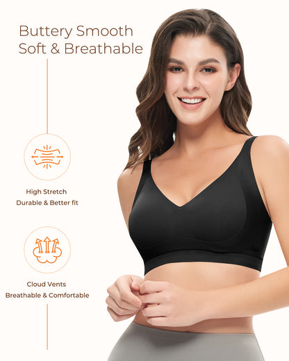 V-Neck Lifting Seamless Bra