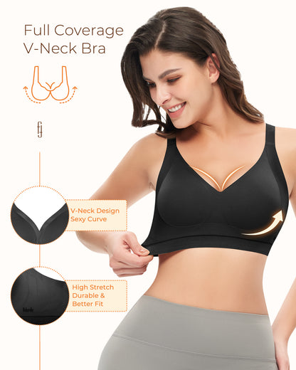 V-Neck Lifting Seamless Bra