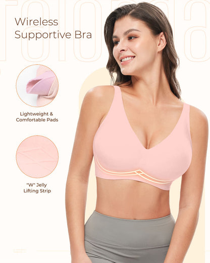 V Neck Seamless Bras