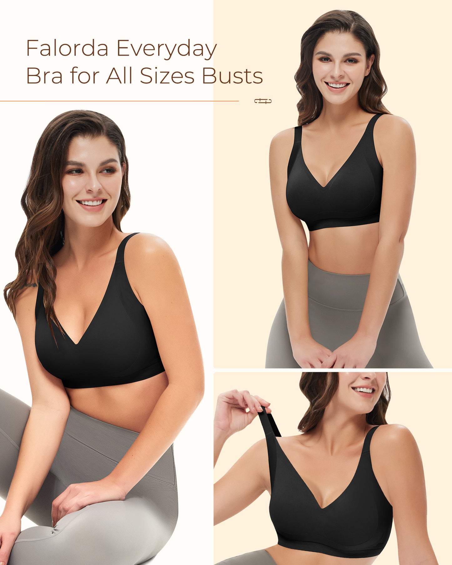 V-Neck Lifting Seamless Bra